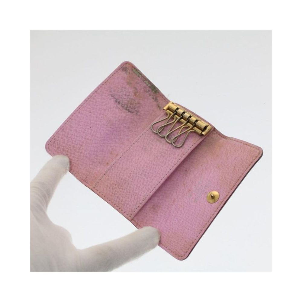 Pre Loved LOUIS VUITTON  Monogram Multicolor Multi Cles 4 Key Case White M60043 - Picture 9 of 10